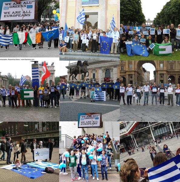 Da tutta Europa un solo grido: "La Grecia siamo noi"
