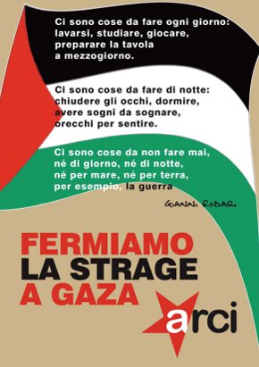 "Fermiamo la strage a Gaza": scaricate e diffondete il volantino dell'Arci