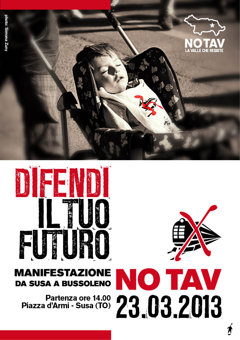 Manifestazione No Tav a Susa: concentramento Arci in piazza d'Armi alle 13
