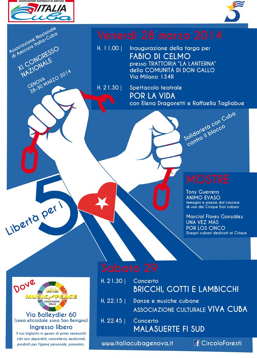 28/30 marzo: il Circolo dell'Autorità Portuale ospita l'undicesimo Congresso nazionale di Italia – Cuba