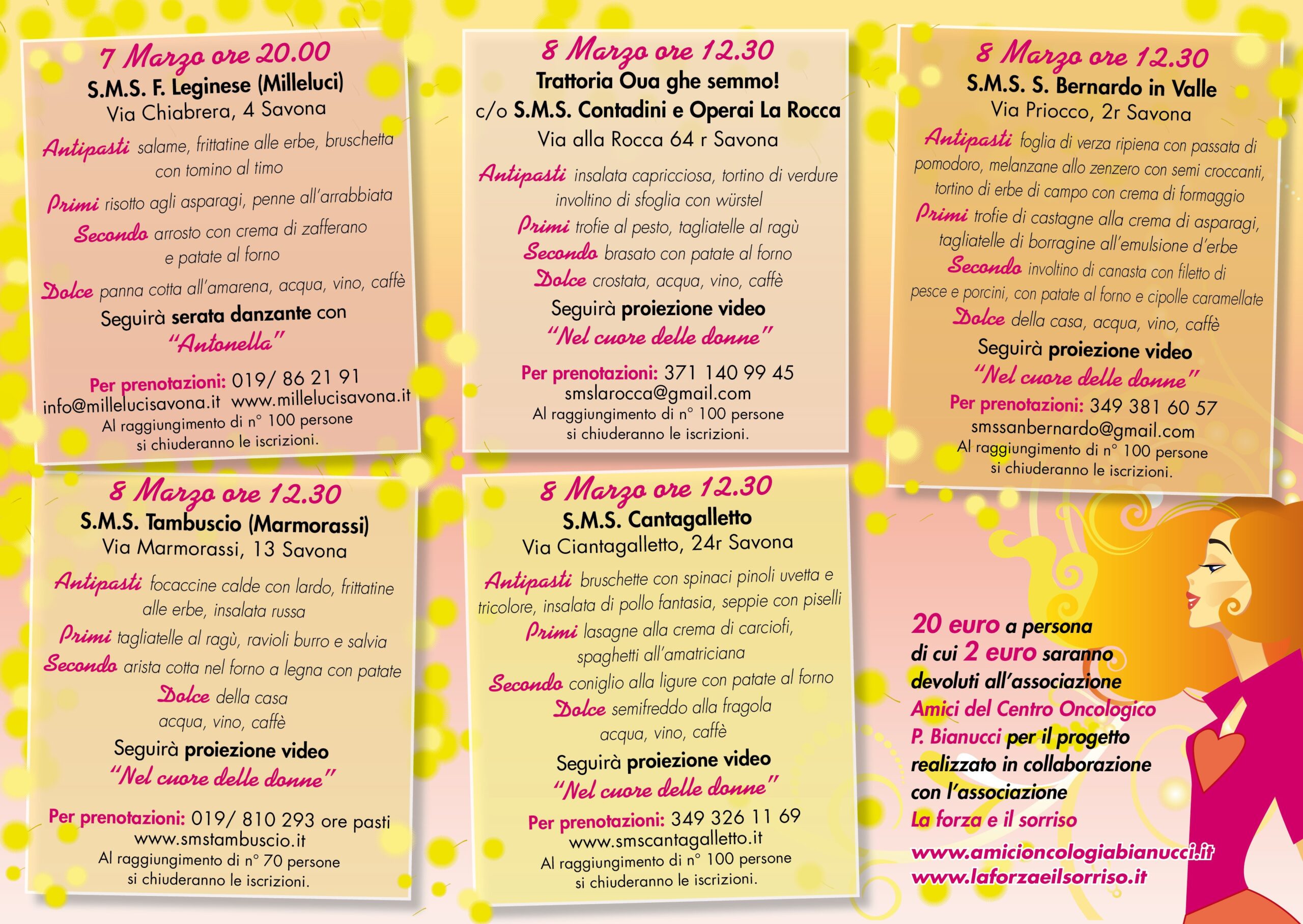 Savona: 7 e 8 marzo, iniziative solidali per la giornata internazionale della donna