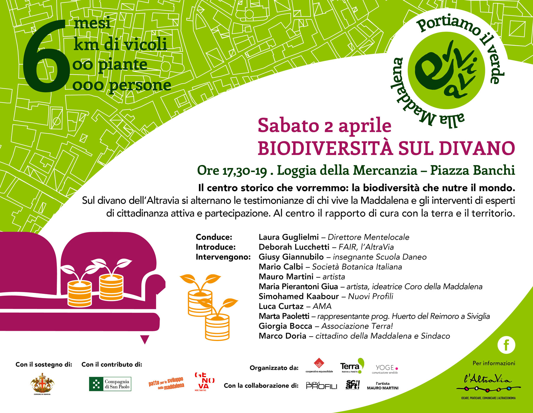 Nel centro storico di Genova fiorisce la Biodiversità