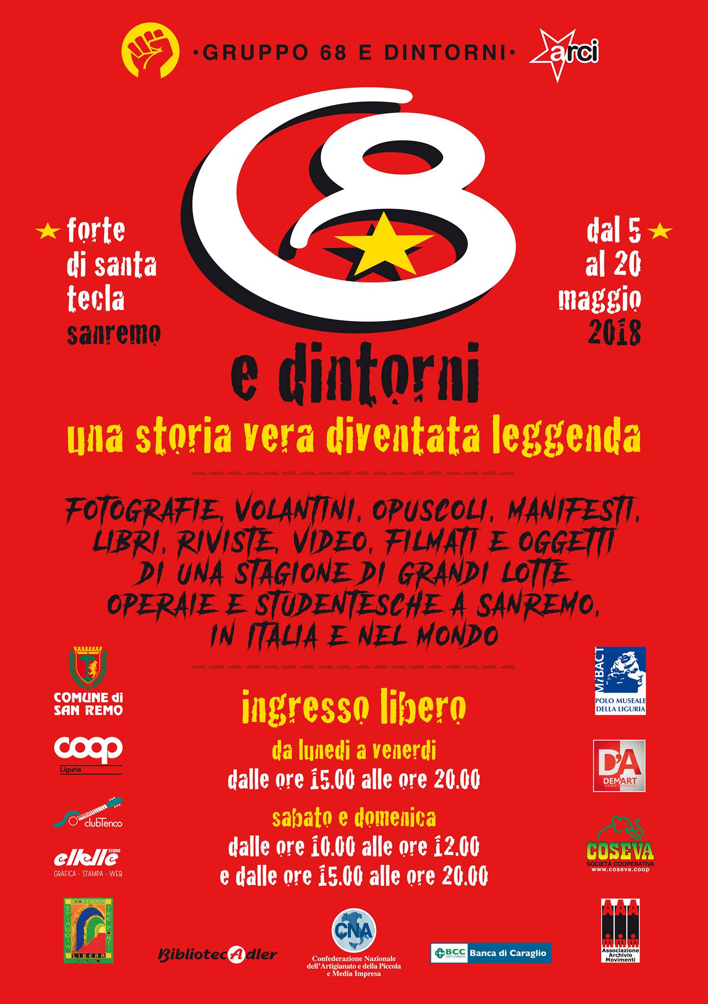 68 e dintorni: in mostra a Sanremo la storia vera diventata leggenda