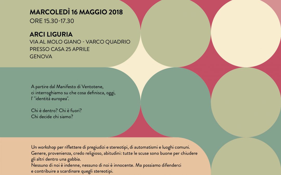 I pregiudizi che siamo: all’interno di una generale riflessione sull’identità europea, un laboratorio di ABCittà per la creazione di un kit antipregiudizio