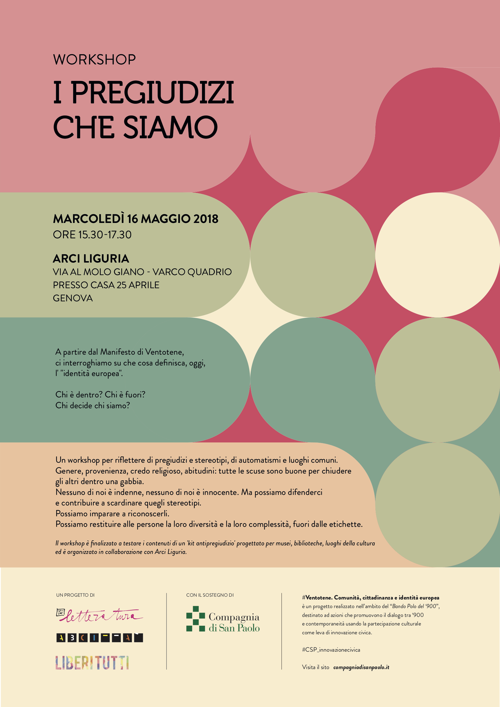 I pregiudizi che siamo: all’interno di una generale riflessione sull’identità europea, un laboratorio di ABCittà per la creazione di un kit antipregiudizio