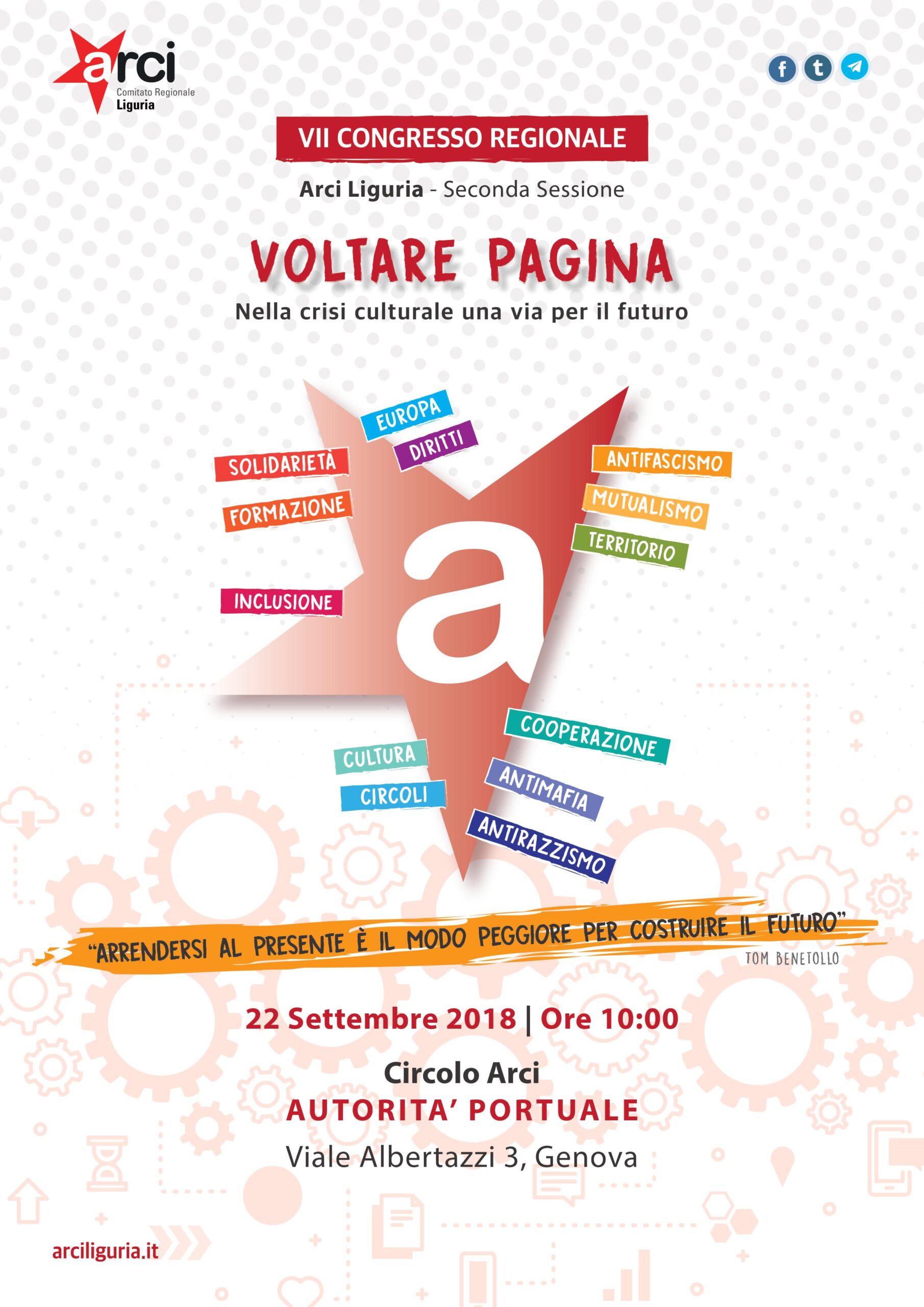 Tutto pronto a Genova per la seconda sessione del VII Congresso di Arci Liguria.