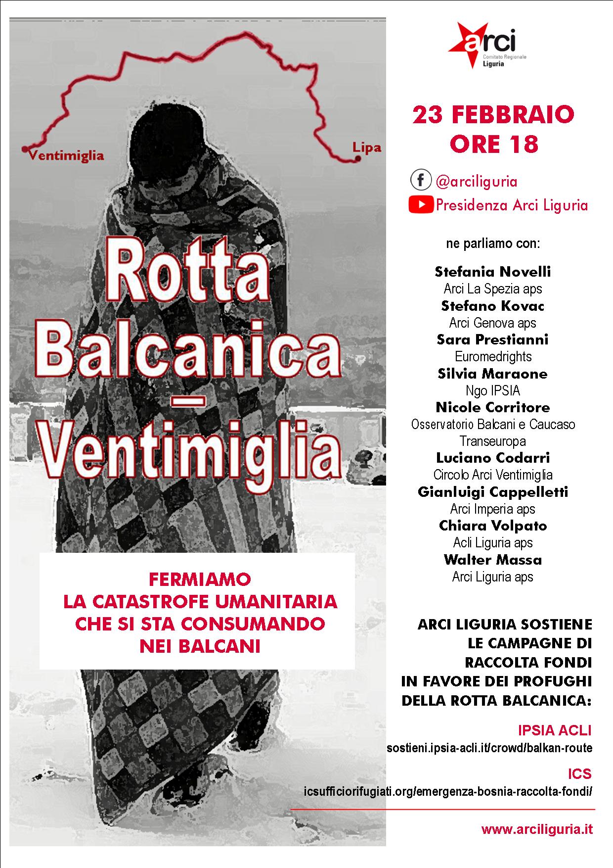 Rotta Balcanica – Ventimiglia. Fermiamo queste catastrofi umanitarie prima che sia troppo tardi.