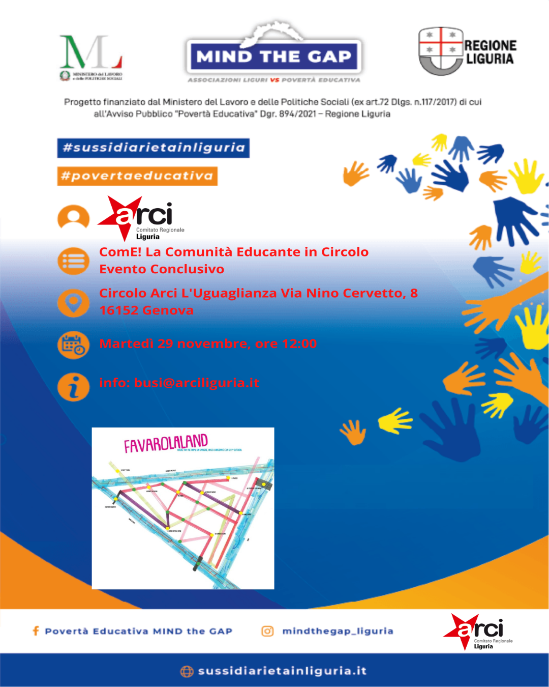 ComE! – La Comunità Educante in Circolo, il 29/11 l’evento conclusivo